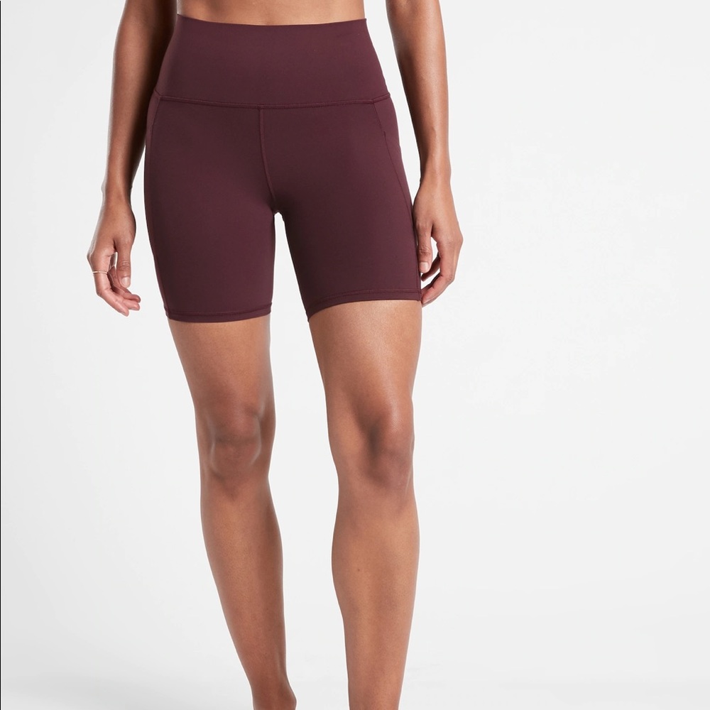 Athleta Biker Shorts with pockets